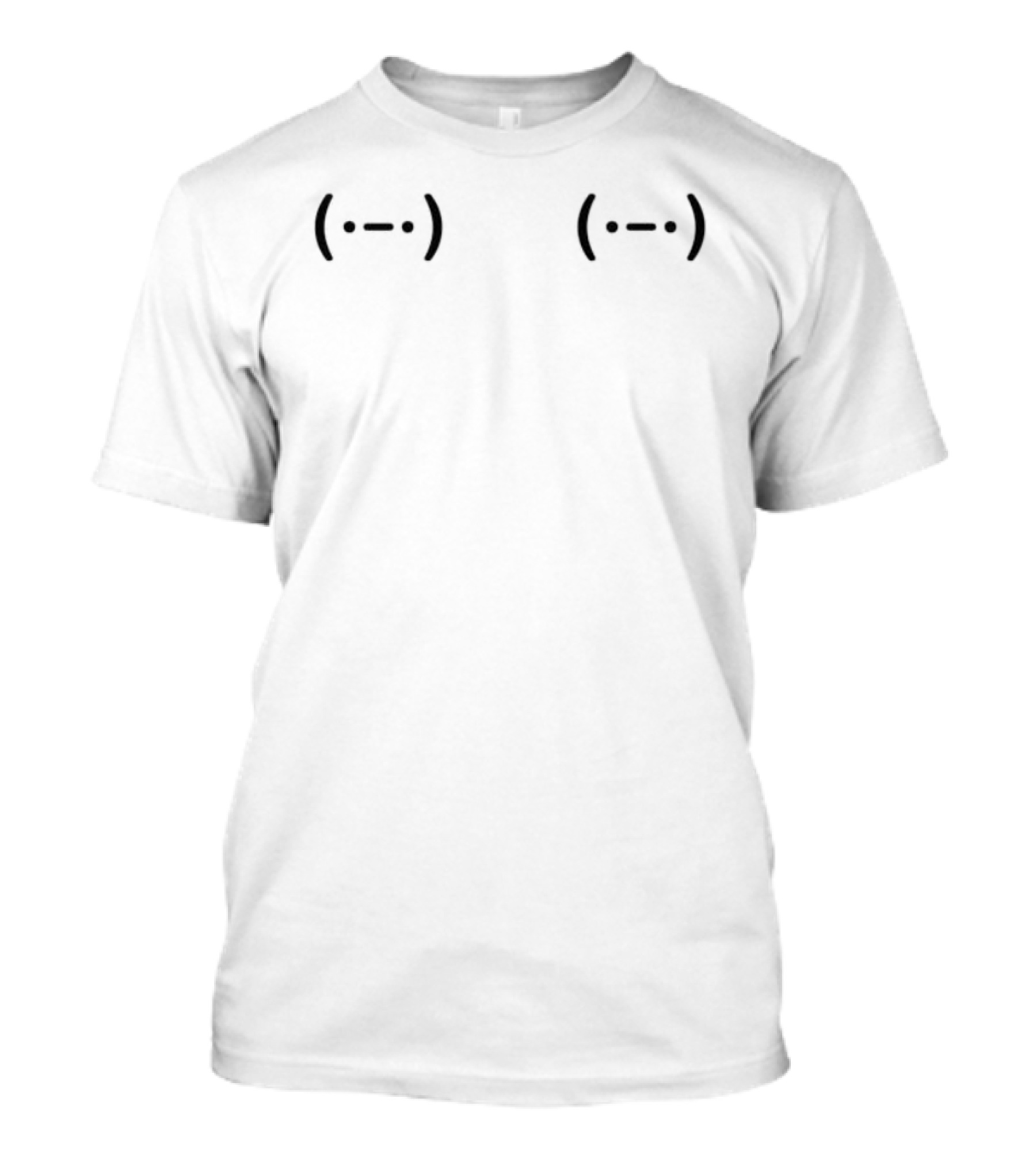 Nipple Piercing Emoji With Parentheses And Dotted T-Shirt