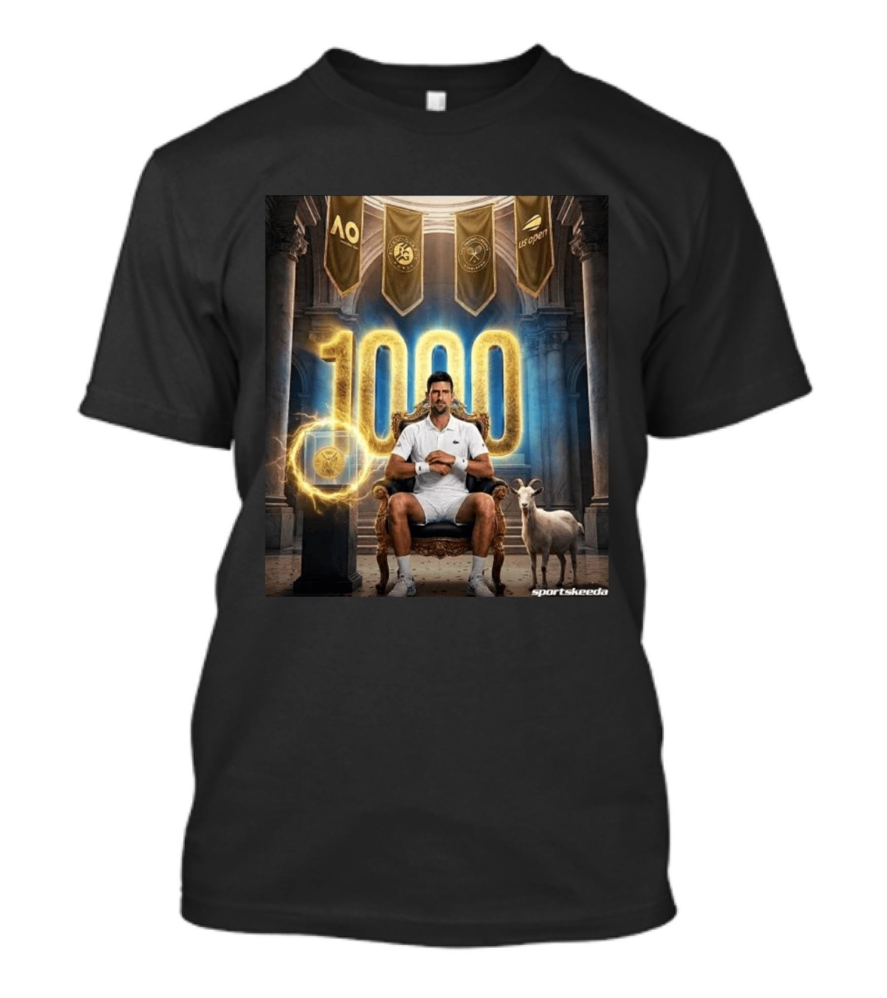Novak Djokovic 1000 Weeks ATP Top 20 Tennis Player T-Shirt