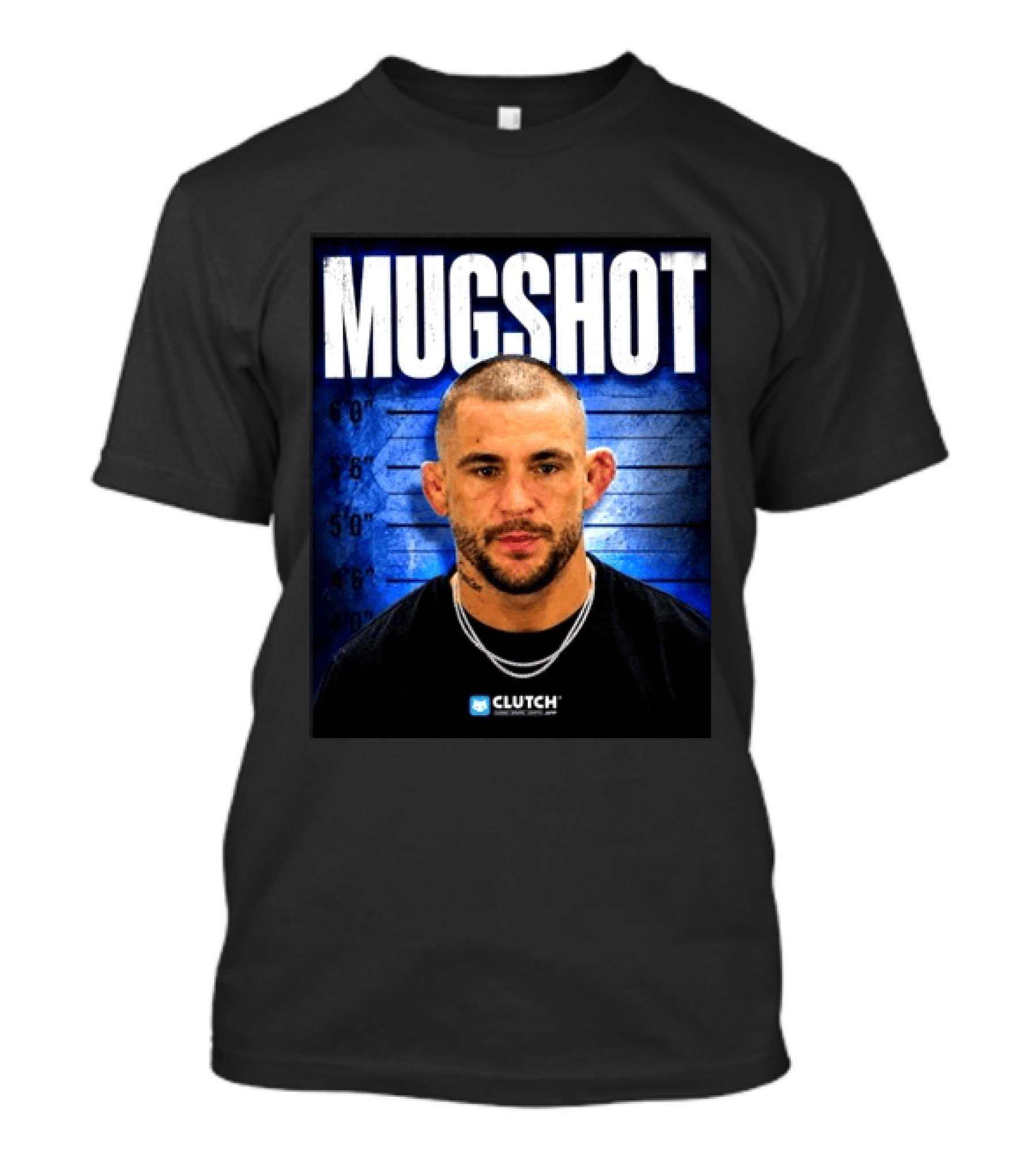 Dustin Poirier Pressure Makes Diamonds Shot Clutch Blue T-Shirt