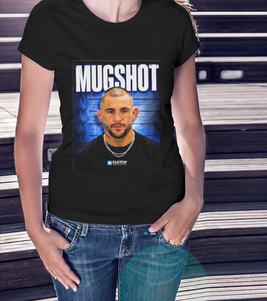 Dustin Poirier Pressure Makes Diamonds Shot Clutch Blue T-Shirt