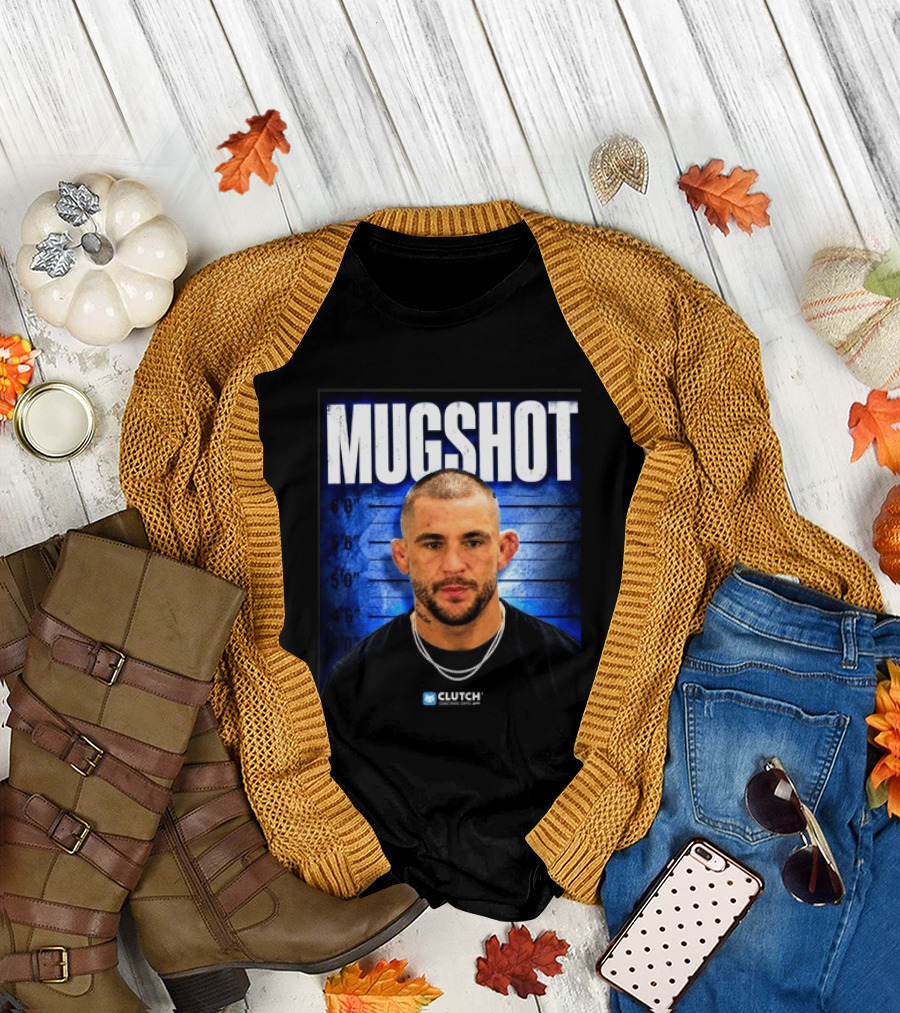 Dustin Poirier Pressure Makes Diamonds shot Clutch Blue T-Shirt