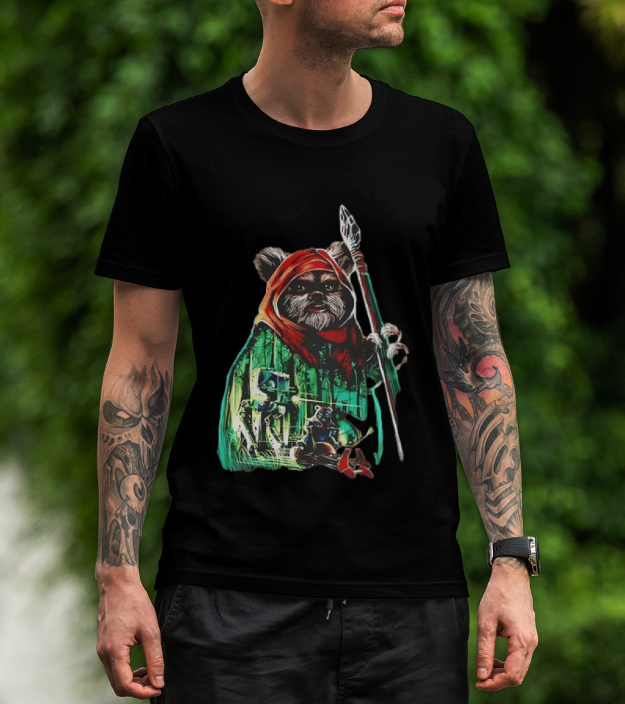 Wicket W Warrick Ewok Endor Defense Return Of The Jedi T-Shirt