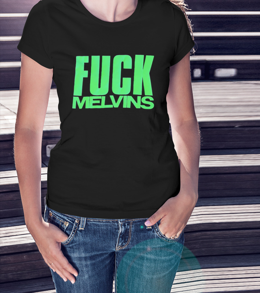 Fuck Melvins Bold Neon Green T-Shirt