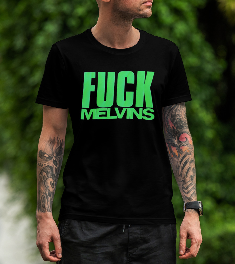 Fuck Melvins Bold Neon Green T-Shirt