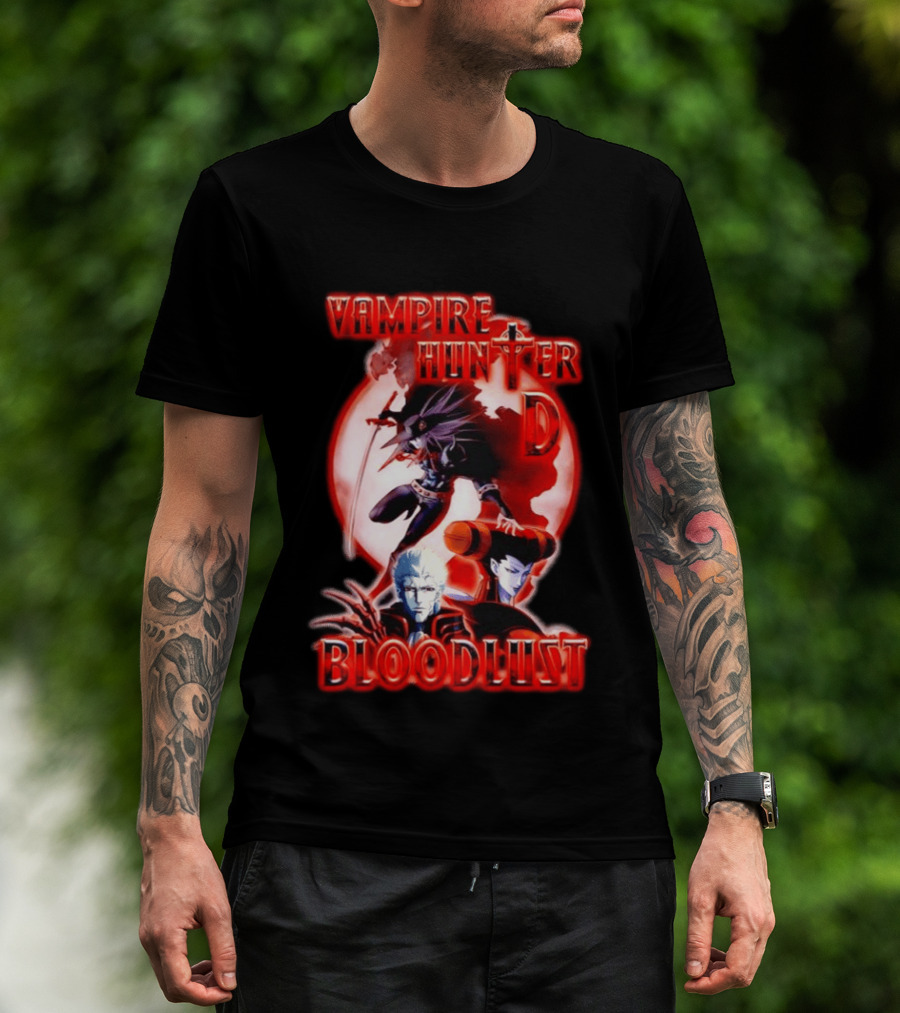Vampire Hunter D Bloodlust Anime Dark Fantasy Adventure Characters T-Shirt