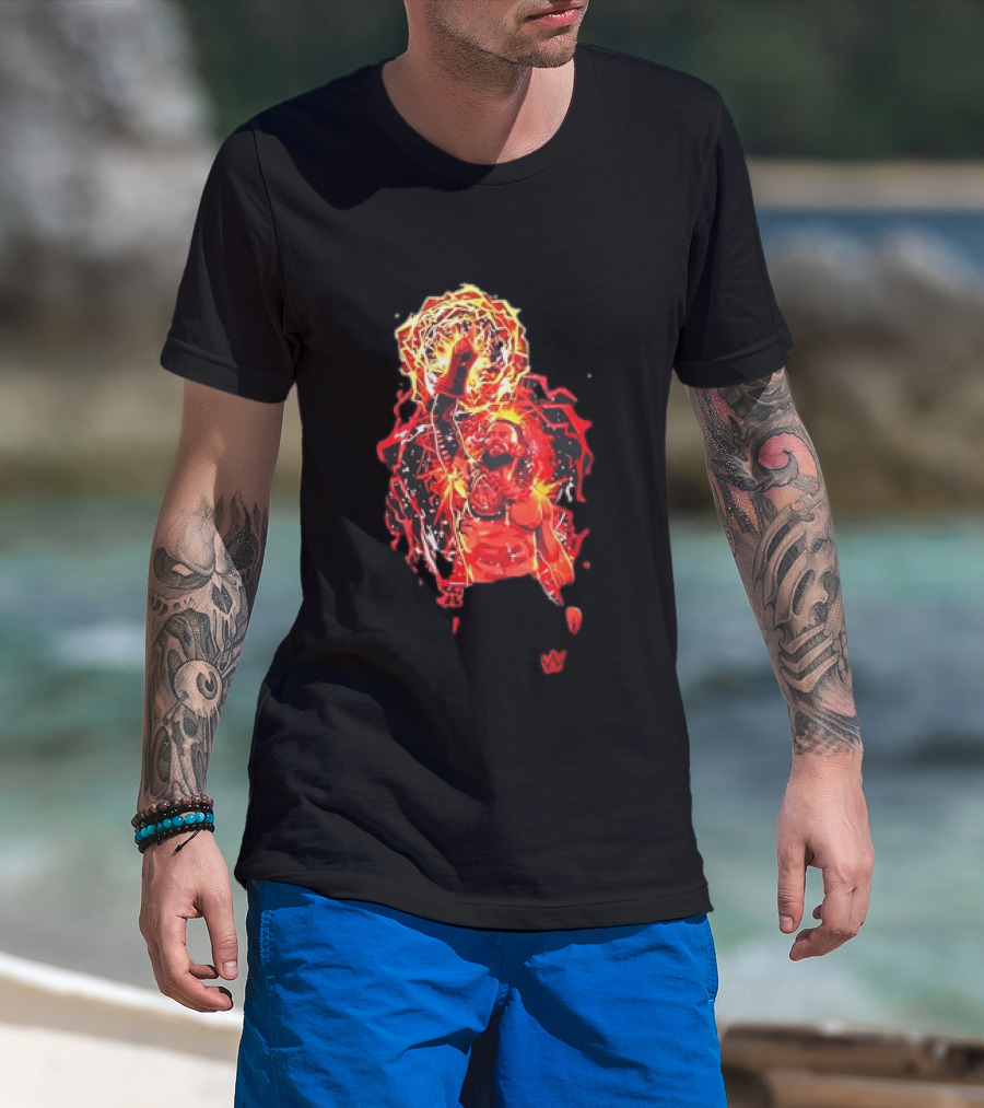 Roman Reigns Tribal Chief Fist Lightning WWE Power T-Shirt