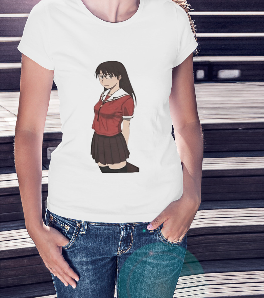 Azumanga Daioh Anime Yomi Character Red Outfit T-Shirt