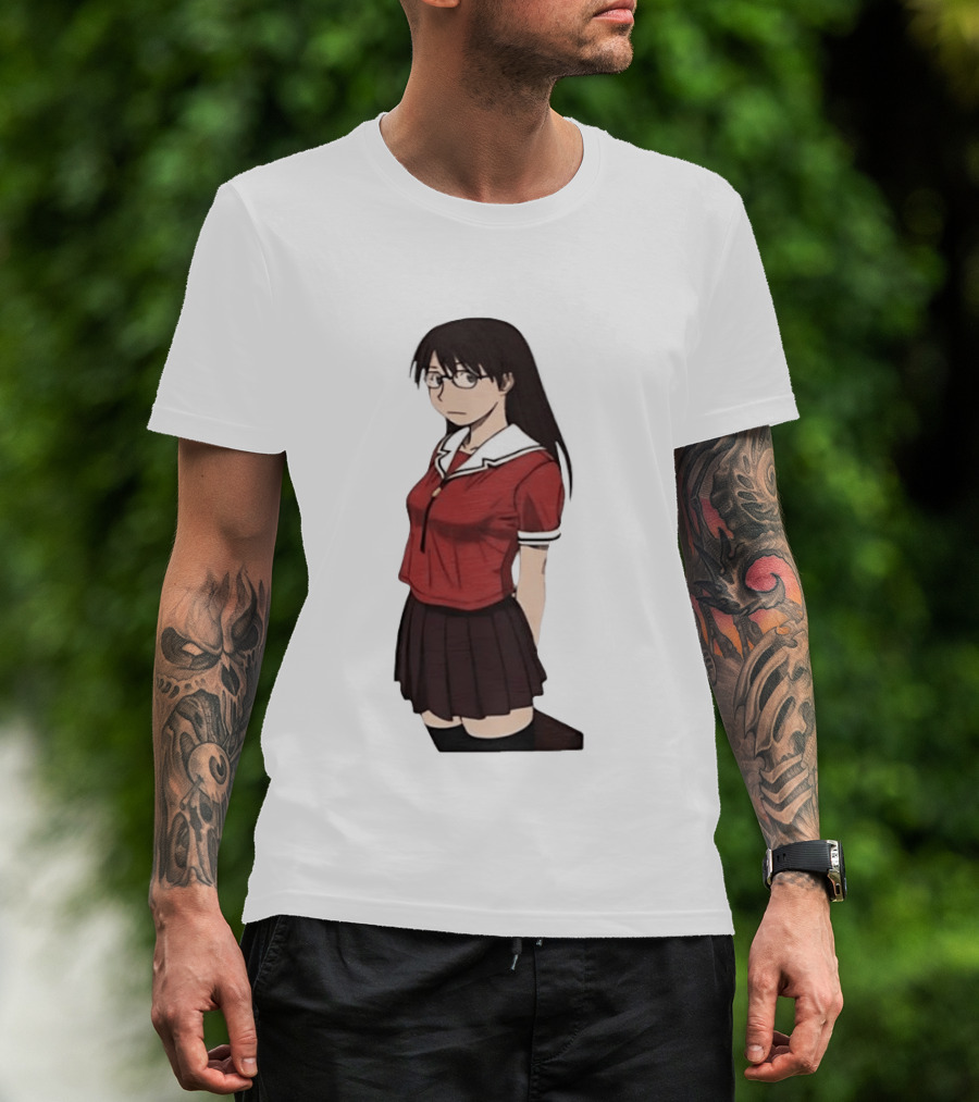 Azumanga Daioh Anime Yomi Character Red Outfit T-Shirt