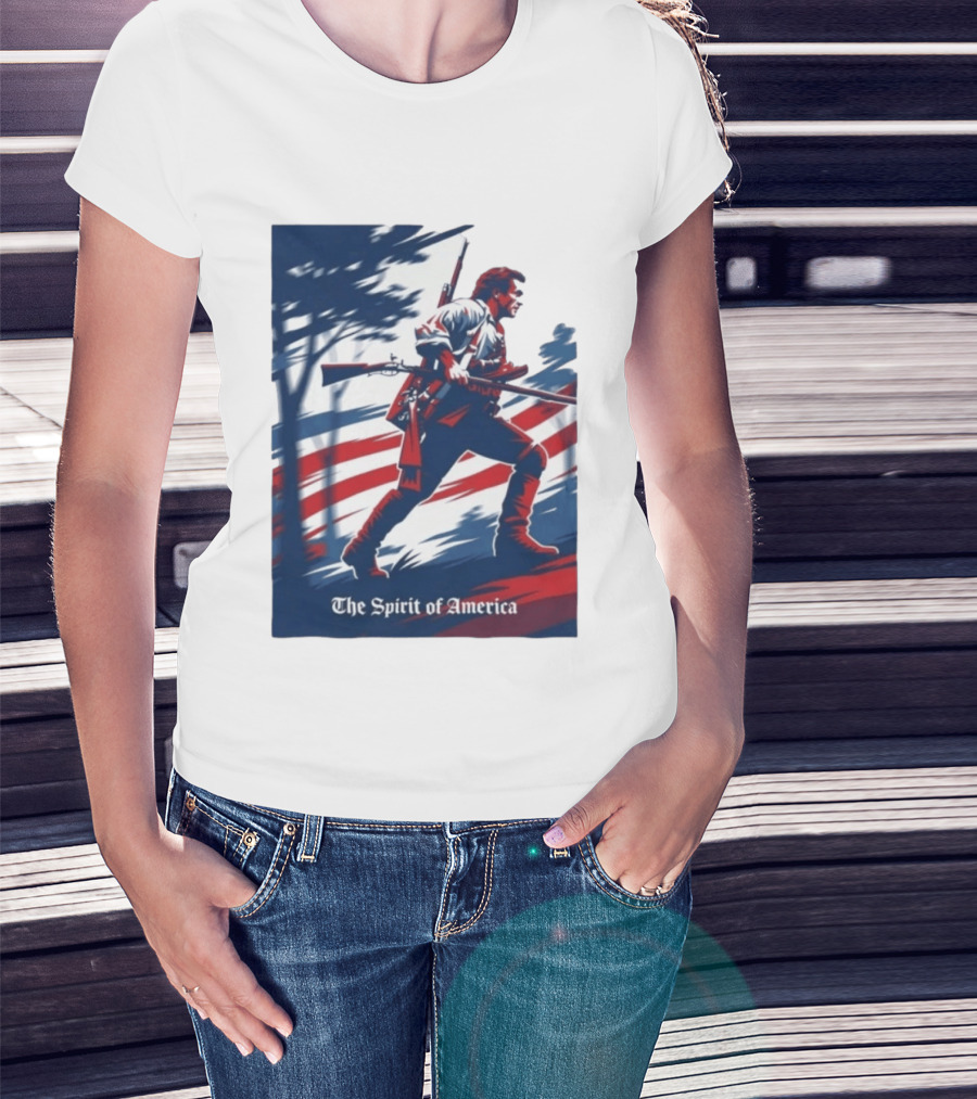 The Spirit Of America Benjamin Martin The Patriot Revolutionary T-Shirt