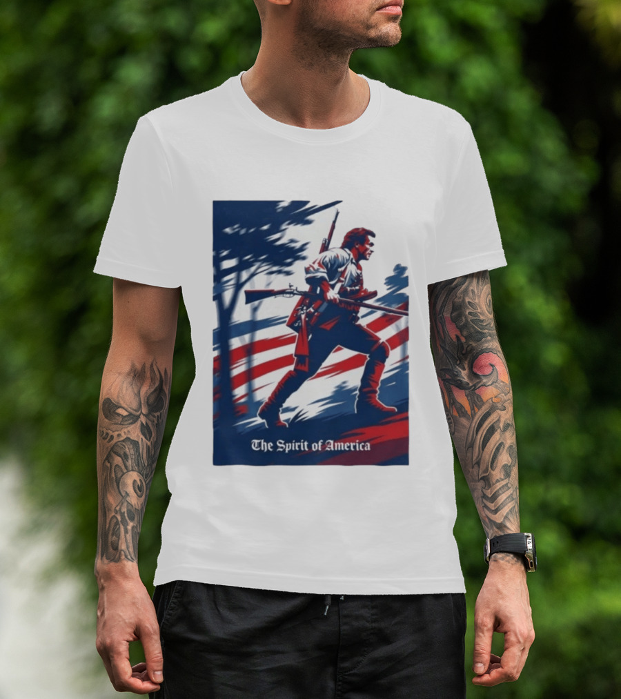 The Spirit Of America Benjamin Martin The Patriot Revolutionary T-Shirt