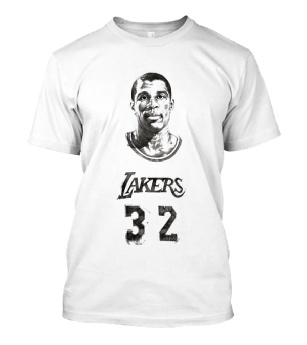 Magic Johnson Lakers 32 T-Shirt