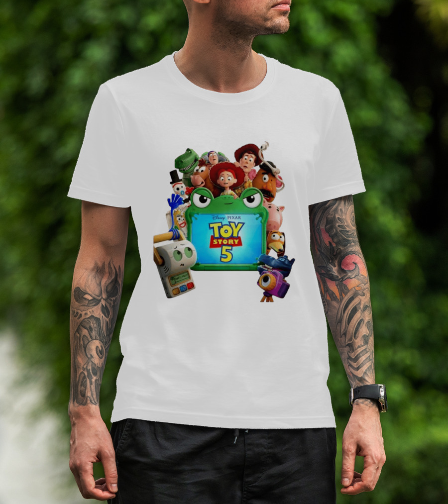 Woody Buzz Lightyear And Friends Toy Story 5 Disney Pixar Characters T-Shirt
