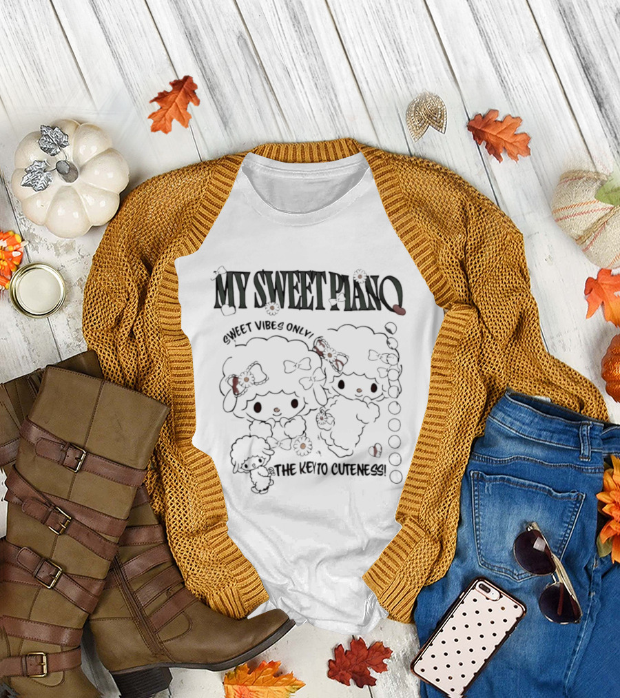 My Sweet Piano Sweet Vibes Only The Key to Cuteness T-Shirt