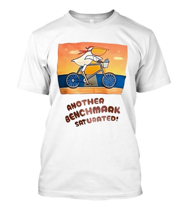 Another Benchmark Saturated Pelican On Bicycle T-Shirt