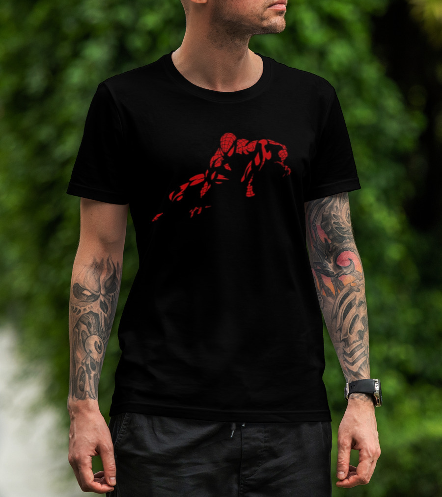 Zendaya Spider Man Red Paint Abstract T-Shirt