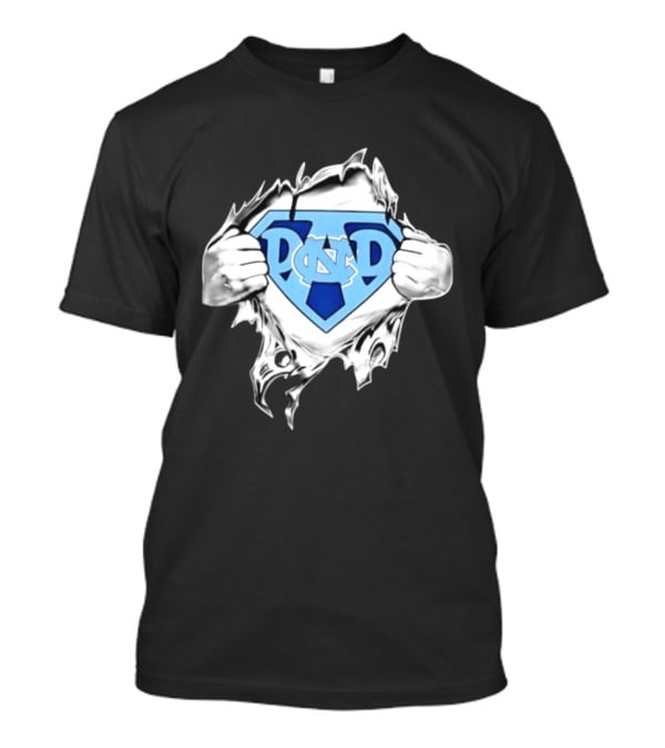 North Carolina Tar Heels NCAA Super Dad Happy Father's Day T-Shirt