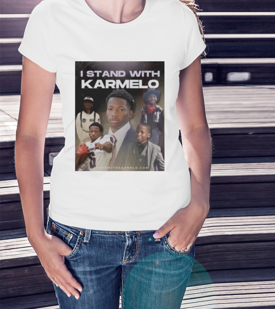 I Stand With Karmelo 2026 Team Support Faces T-Shirt