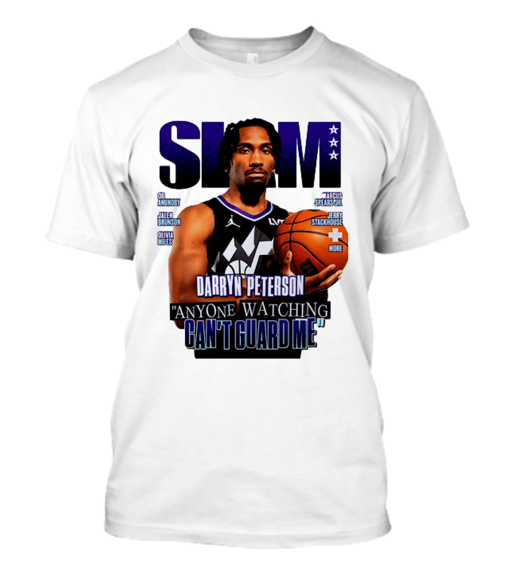 Darryn Peterson SLAM Utah Jazz Basketball Anyone Ing Can't Guard Me T-Shirt