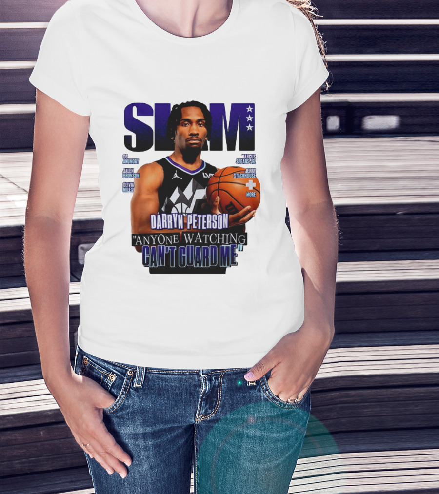 Darryn Peterson SLAM Utah Jazz Basketball Anyone Ing Can't Guard Me T-Shirt