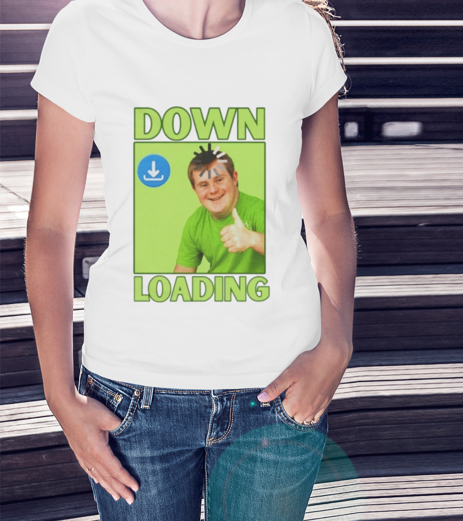 DOWN LOADING Person Thumbs Up Download T-Shirt