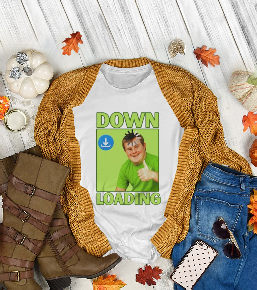 DOWN LOADING Person Thumbs Up Download T-Shirt