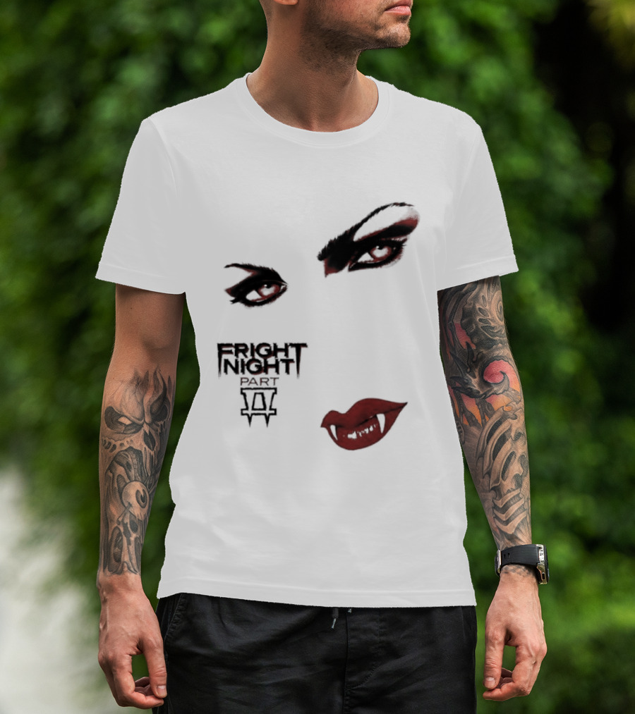 Fright Night Part 2 Vampire Eyes Fangs Horror Movie T-Shirt