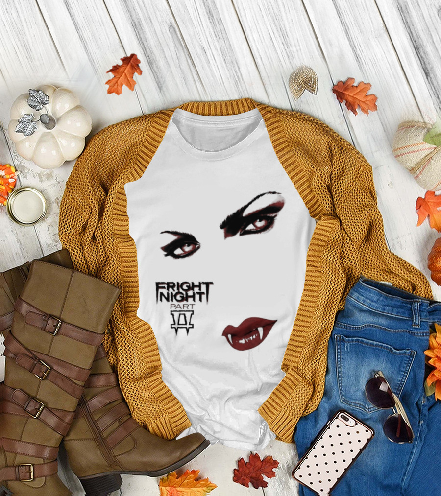 Fright Night Part 2 Vampire Eyes Fangs Horror Movie T-Shirt