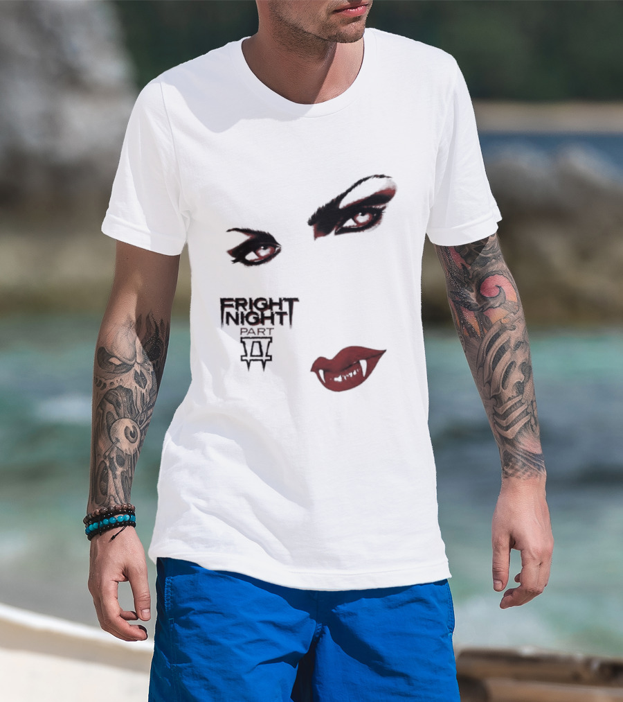 Fright Night Part 2 Vampire Eyes Fangs Horror Movie T-Shirt