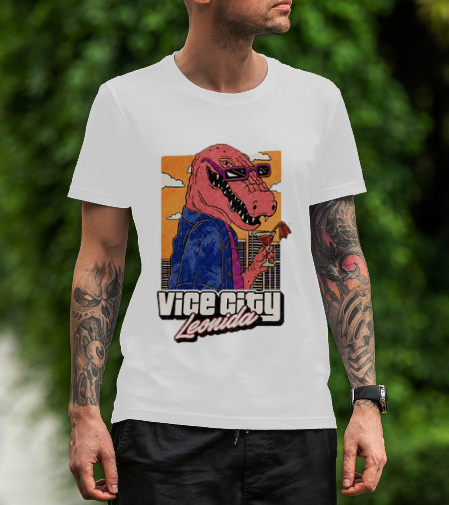Grand Theft Auto VI GTA 6 Vice City Leonida Alligator Martini T-Shirt