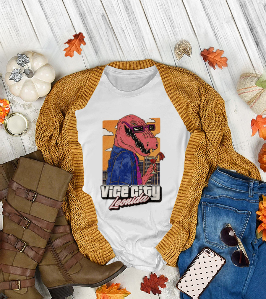 Grand Theft Auto VI GTA 6 Vice City Leonida Alligator Martini T-Shirt