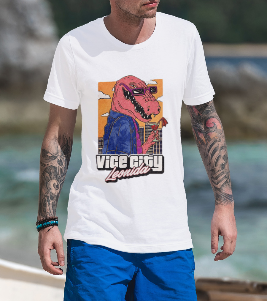 Grand Theft Auto VI GTA 6 Vice City Leonida Alligator Martini T-Shirt