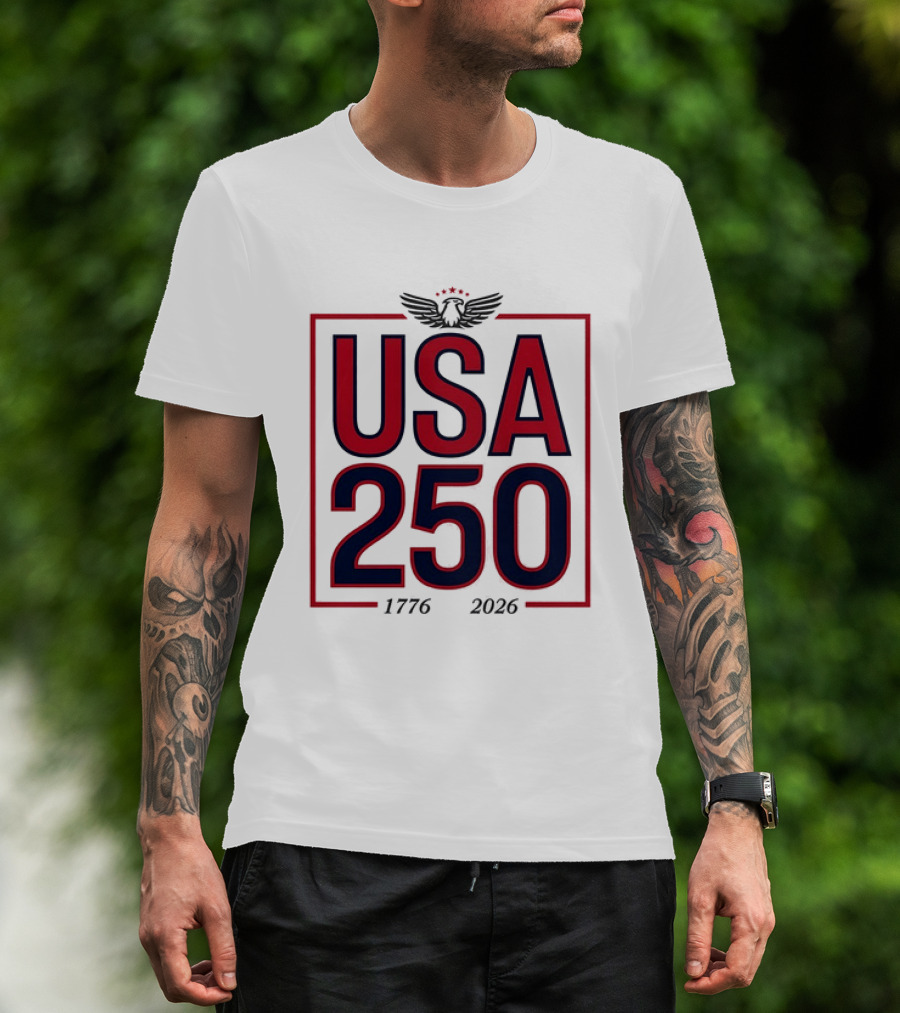 USA 250 Semiquincentennial Eagle 1776 2026 Anniversary T-Shirt