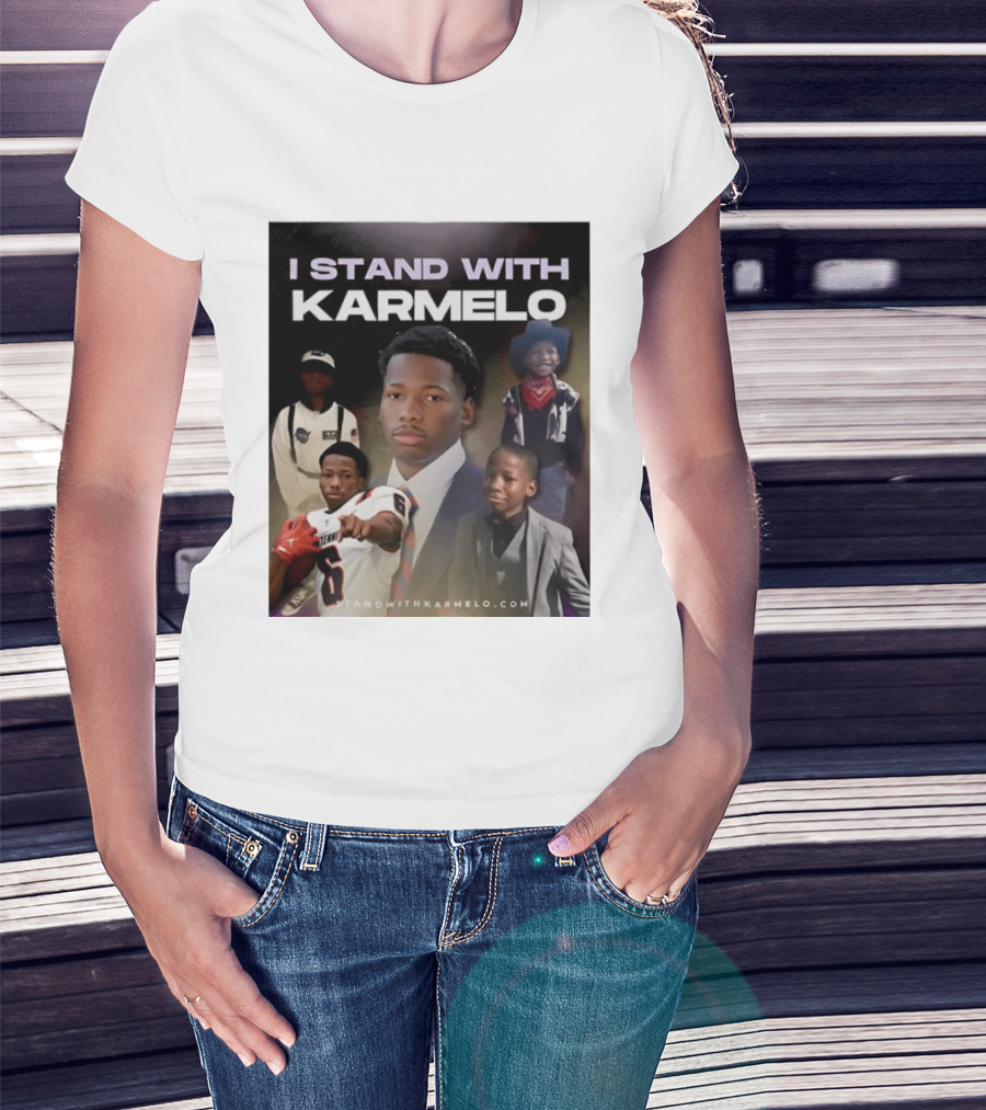 I Stand With Karmelo Football Player Memorial Standwithkarmelo T-Shirt