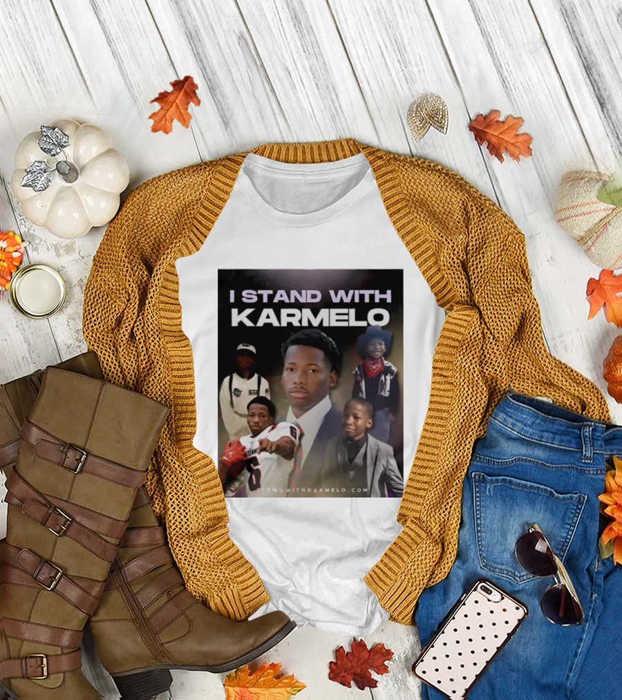 I Stand With Karmelo Football Player Memorial Standwithkarmelo T-Shirt