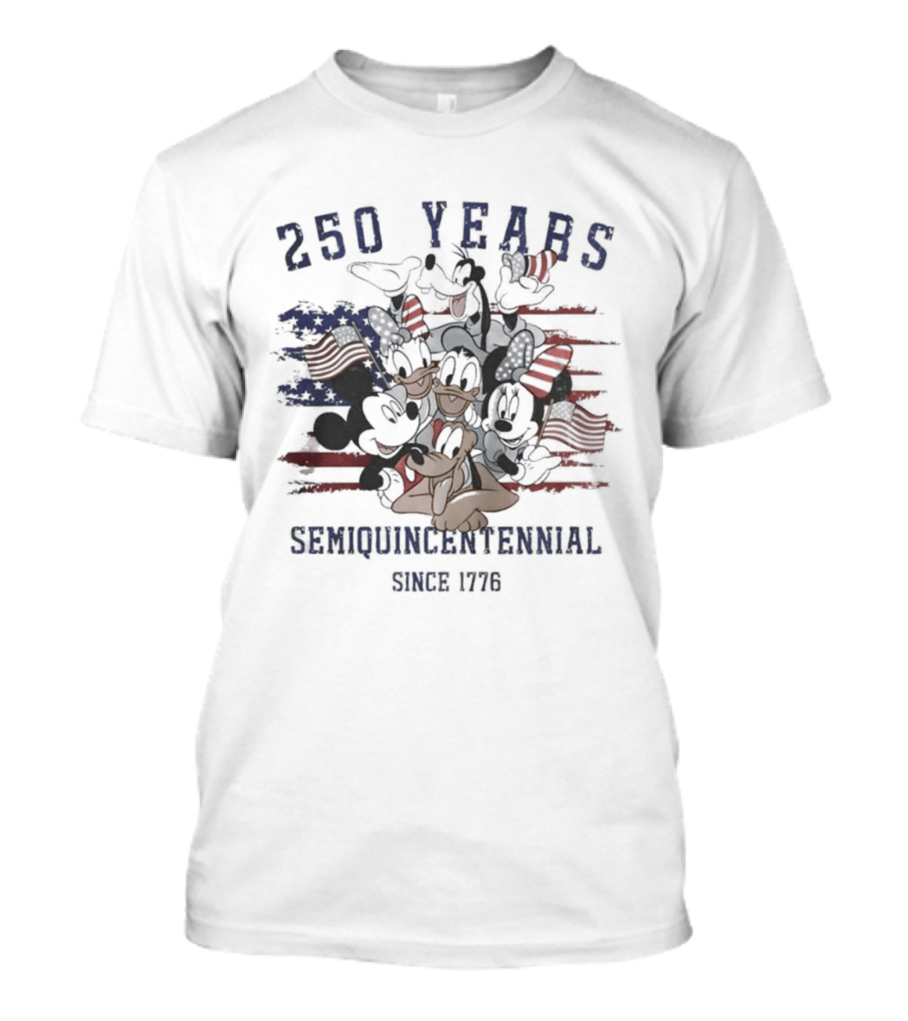 250 Years Mickey And Friends Semiquincentennial Since 1776 T-Shirt