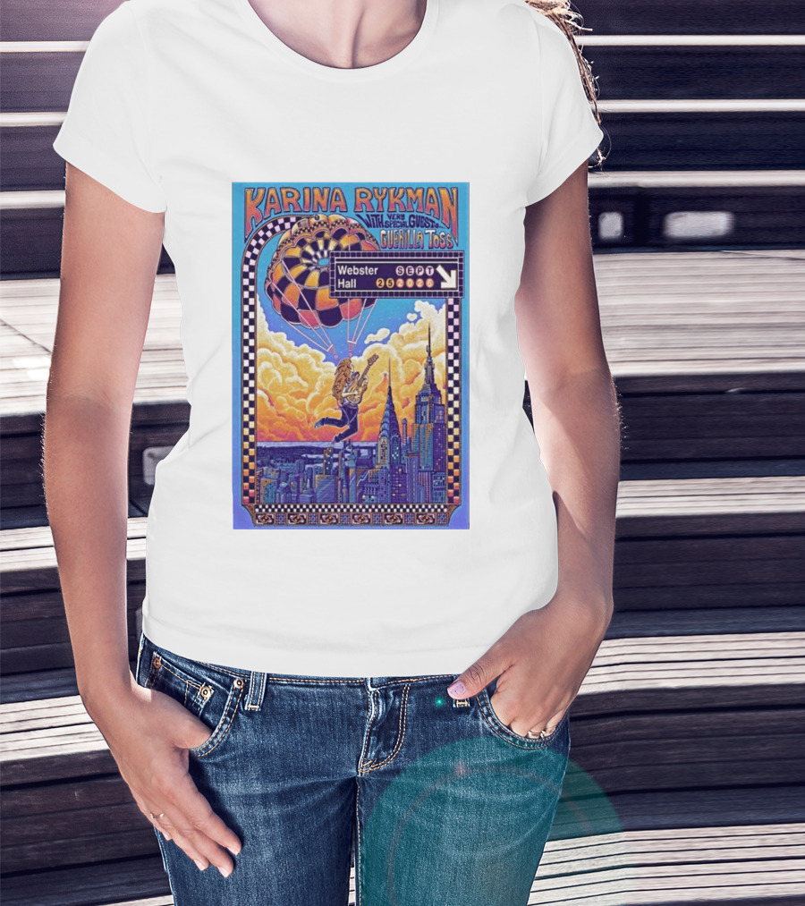 Karina Rykman Webster Hall New York 09 25 2026 Featuring Guerilla Toss Concert T-Shirt
