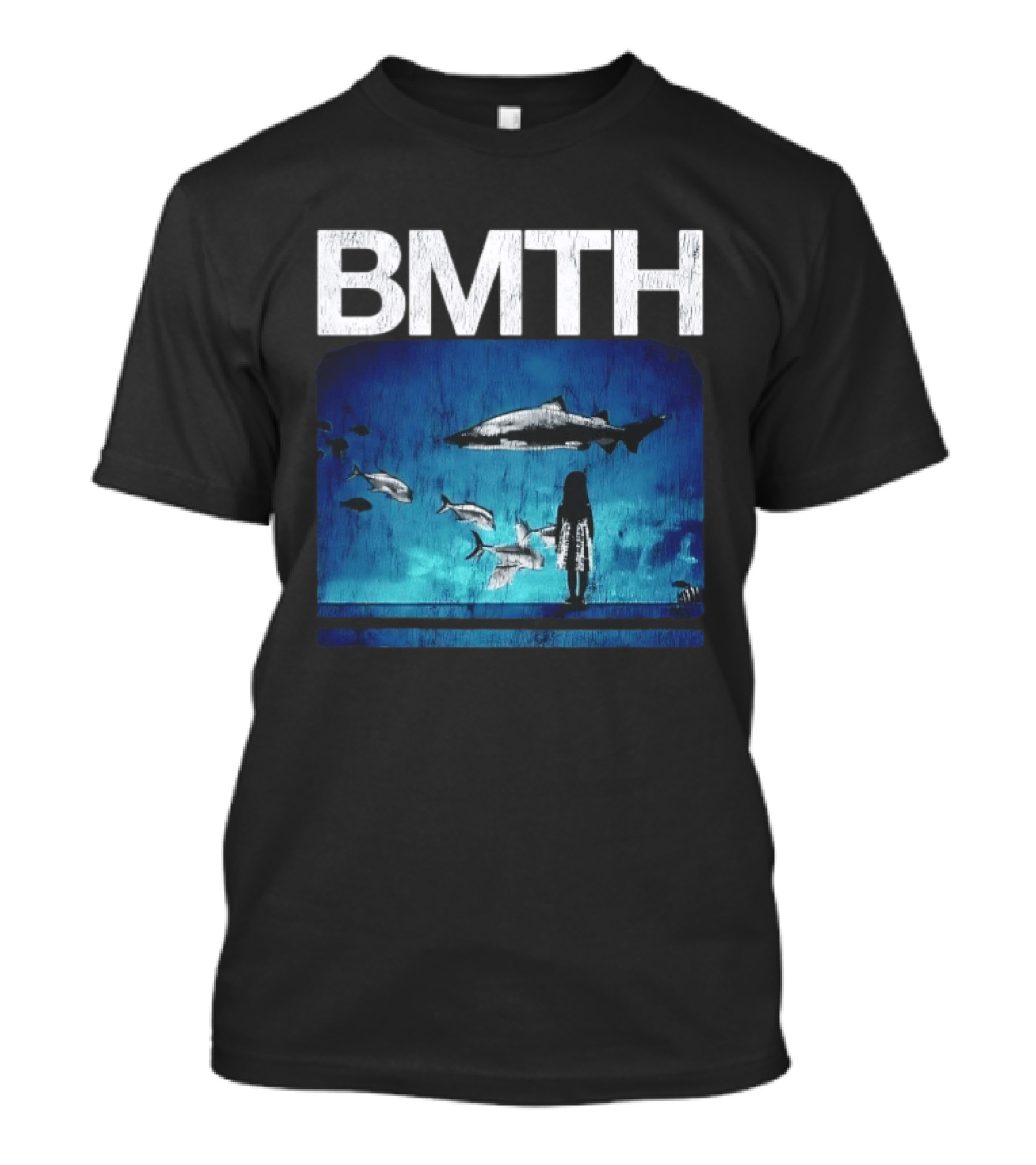 BMTH Bring Me The Horizon Ocean Scene With Sharks T-Shirt