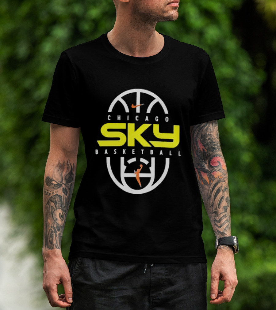 Chicago Sky Basketball 2026 On Court Authentic Practice T-Shirt