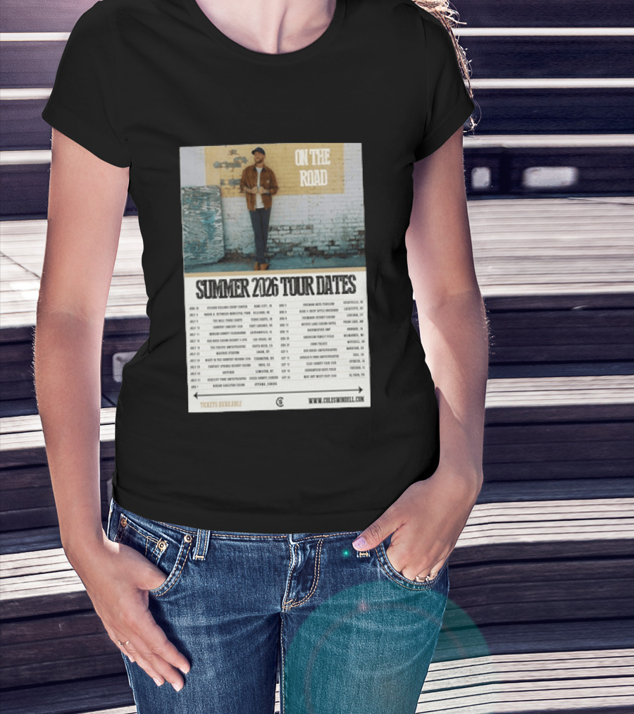 Cole Swindell On The Road Summer Tour 2026 Dates With Tickets Available T-Shirt