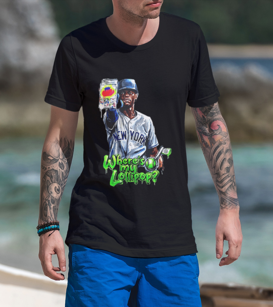 New York Mets Curtis Granderson Where's My Lollipop T-Shirt