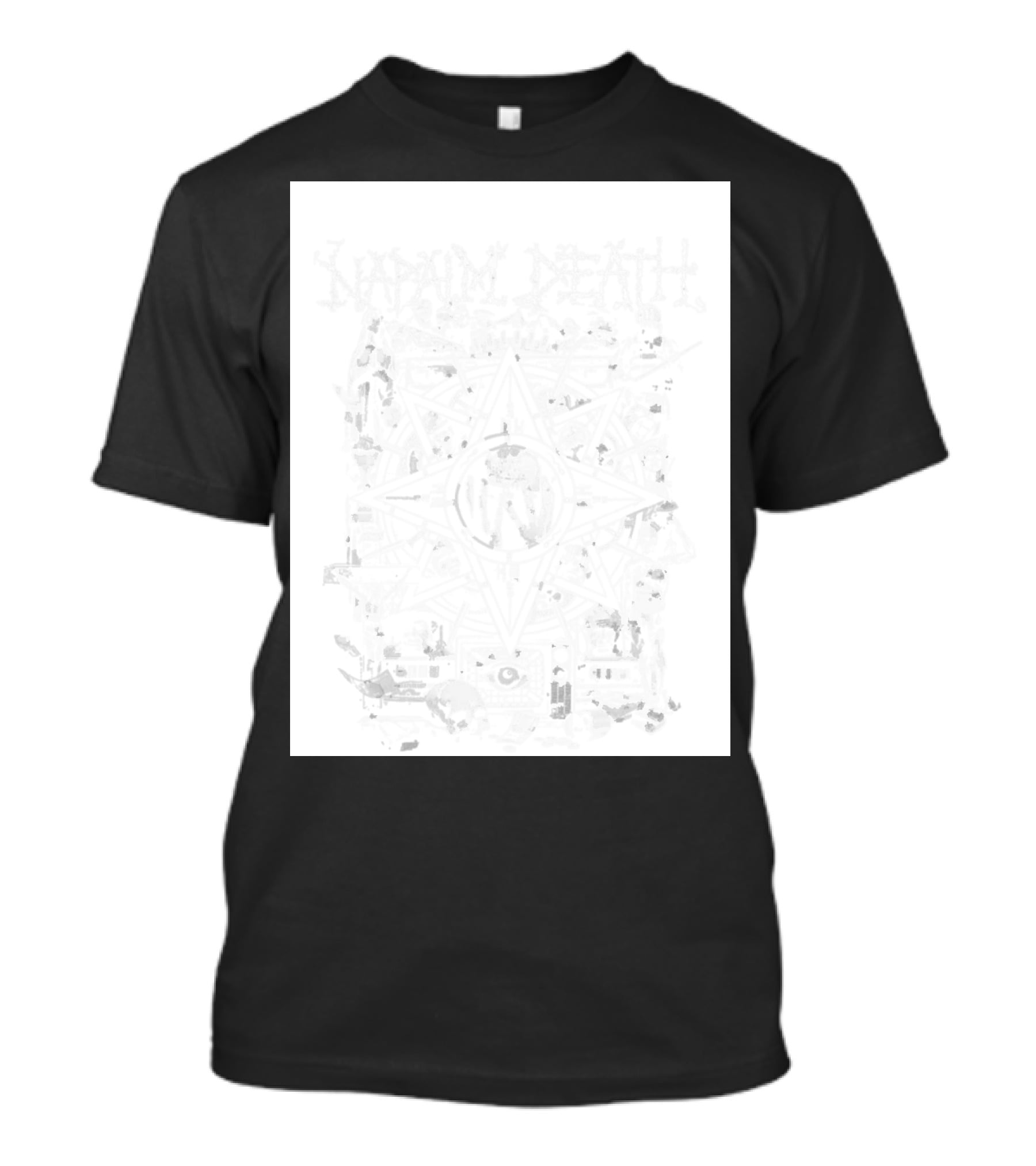 Napalm Death Night Shift Hope 2026 Tour Star Pentagram T-Shirt