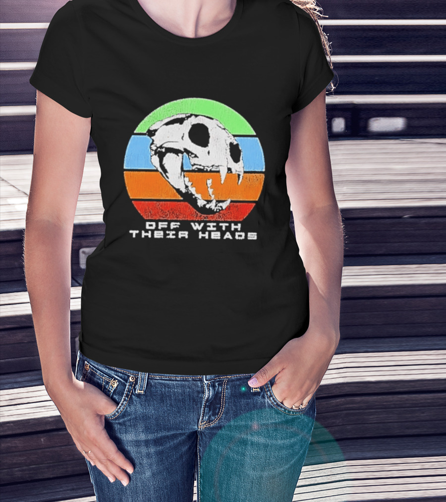 Off With Their Heads Feline Skull Predator T-Shirt