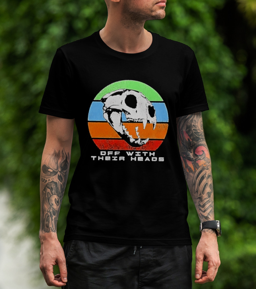 Off With Their Heads Feline Skull Predator T-Shirt