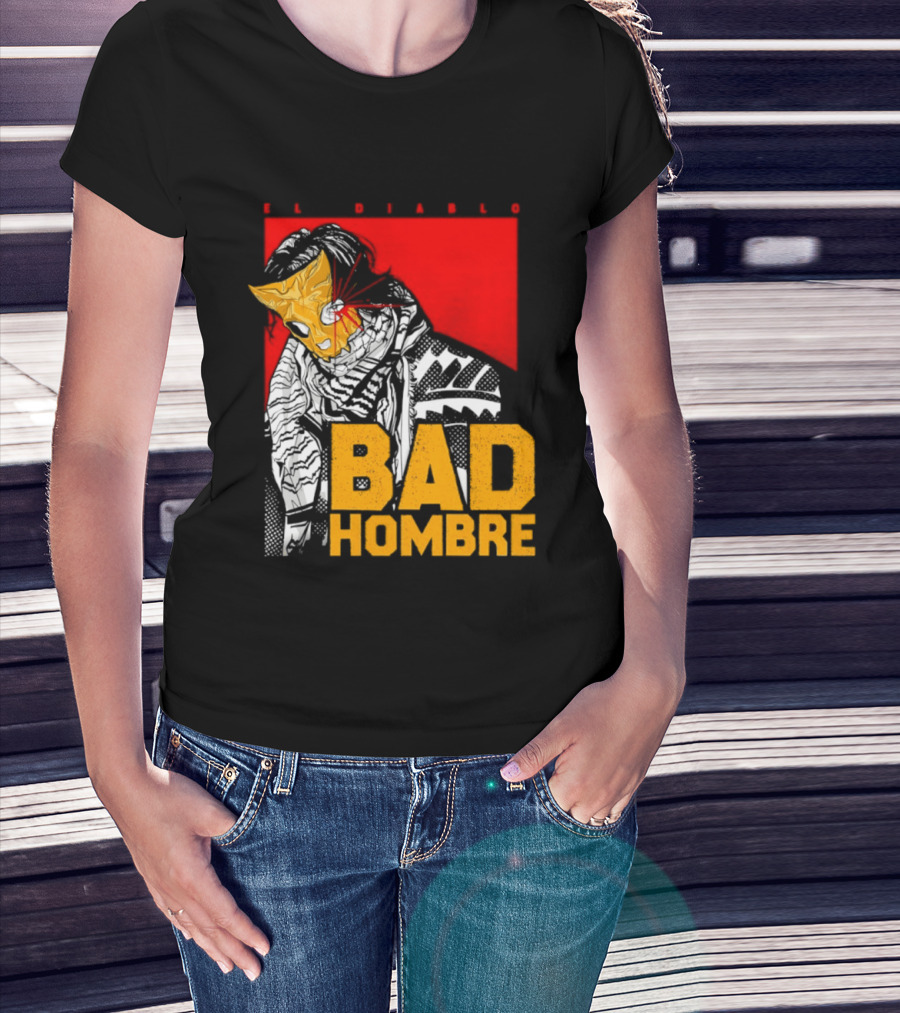 El Diablo Bad Hombre Mask Horror T-Shirt