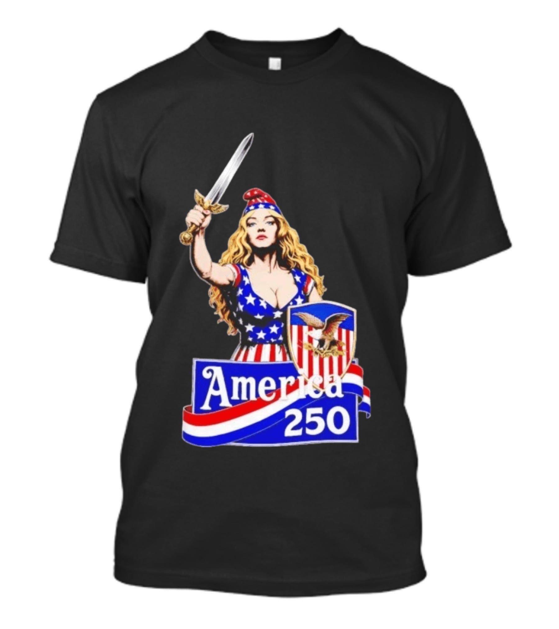 America 250 Strong Woman 4th Of July T-Shirt
