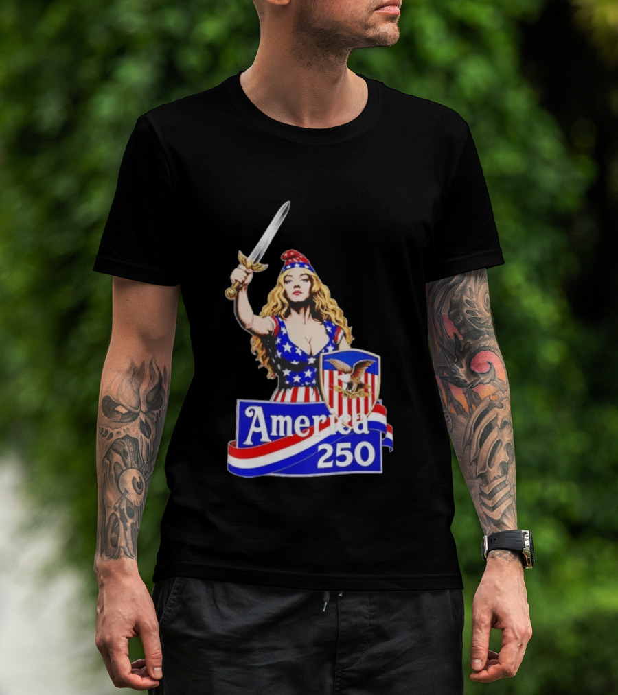 America 250 Strong Woman 4th Of July T-Shirt
