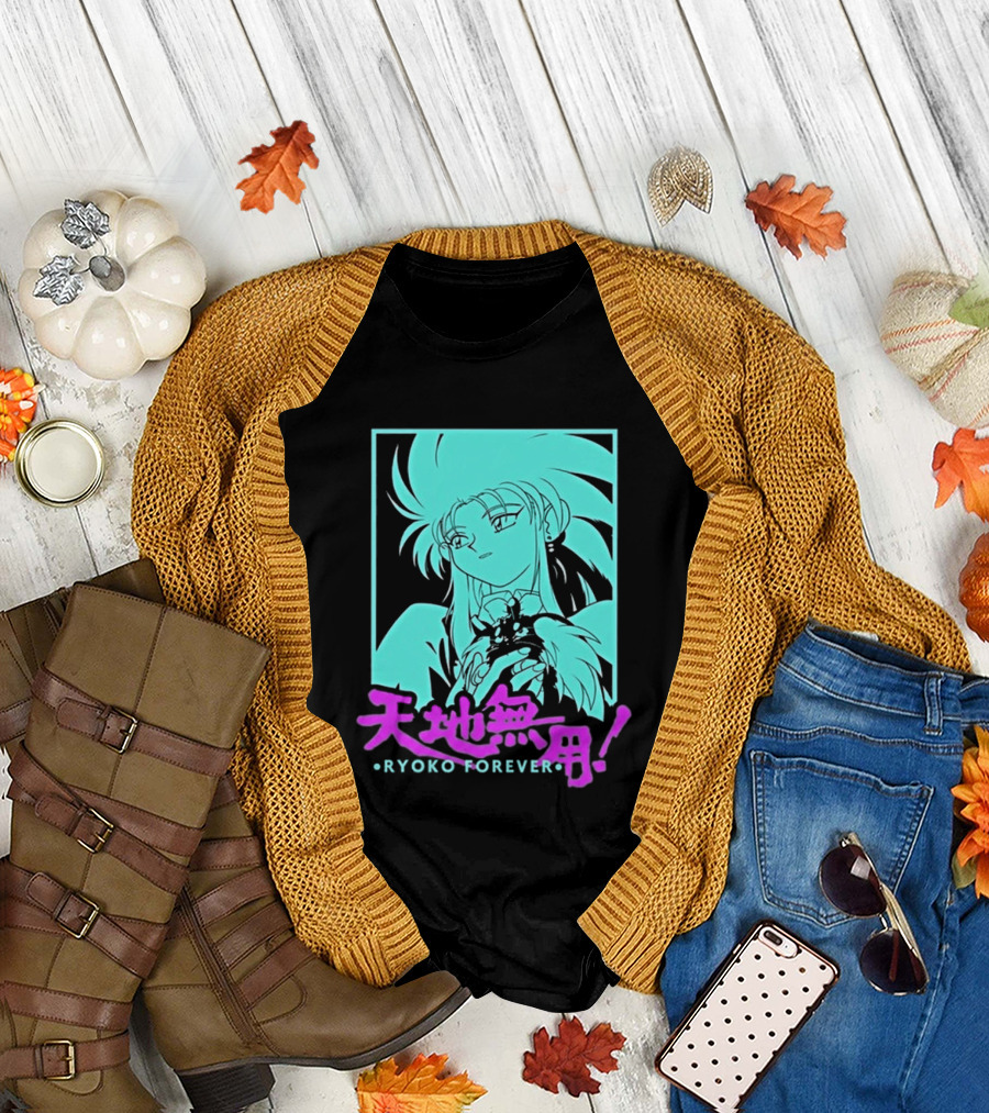 Tenchi Muyo Ryoko Forever Anime Character Illustration Gaming T-Shirt