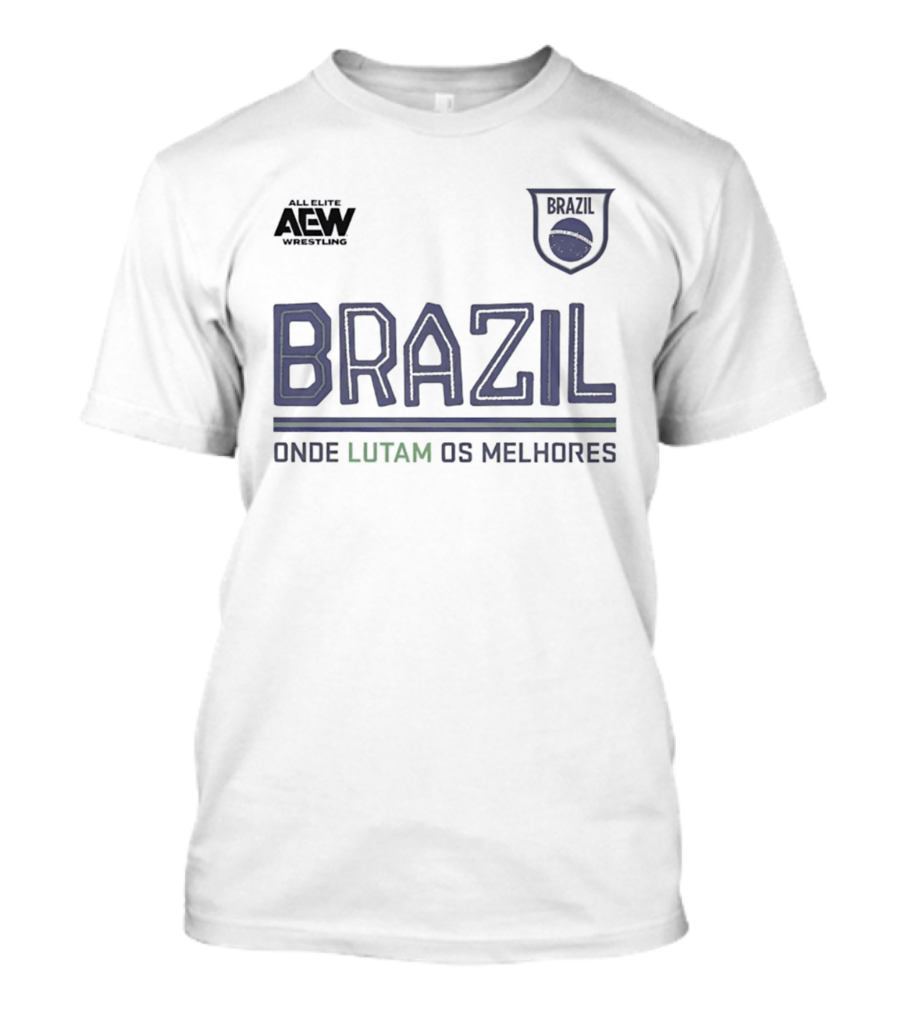 All Elite Wrestling Brazil Onde Lutam Os Melhores AEW Bravi T-Shirt