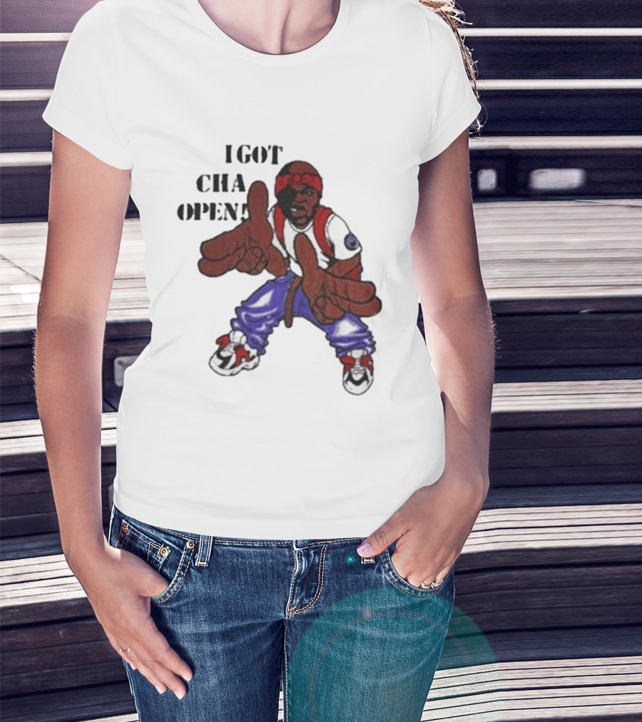 I Got Cha Opin Cartoon Character Graphic Hip Hop T-Shirt