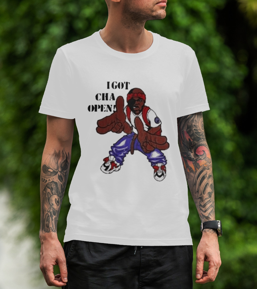 I Got Cha Opin Cartoon Character Graphic Hip Hop T-Shirt